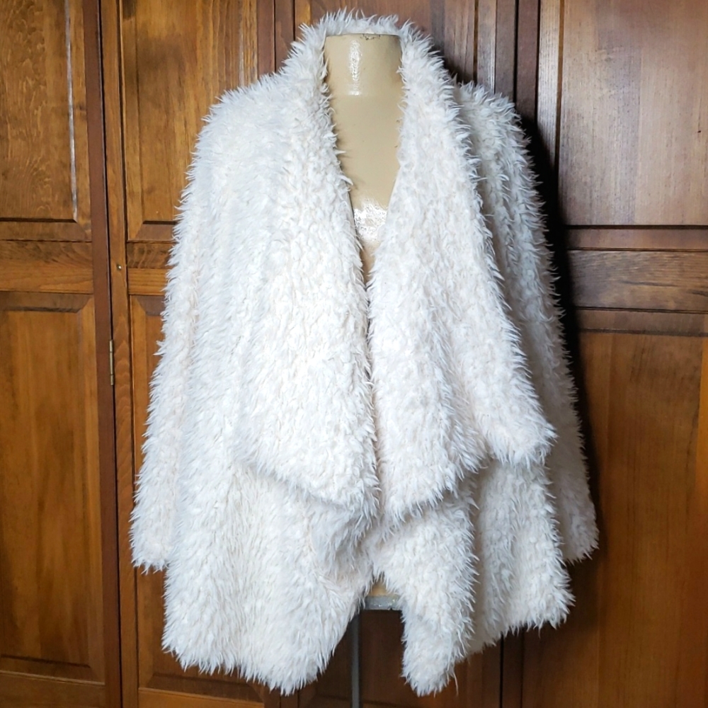 Say What? Fuzzy Jacket Shell Sz 1X